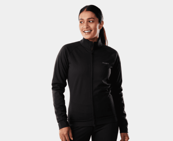 The Circuit Women's Softshell Cycling Jacket is a simple yet sophisticated jacket to fend off the elements. It's built around a three-layer fabric that's wind-resistant and waterproof with excellent breathability. The brushed thermal interior is ultra-soft on the skin and provides the right amount of insulation, while three open-back pockets store all of your ride essentials, and a fitted cut provides a streamlined fit with room to layer.